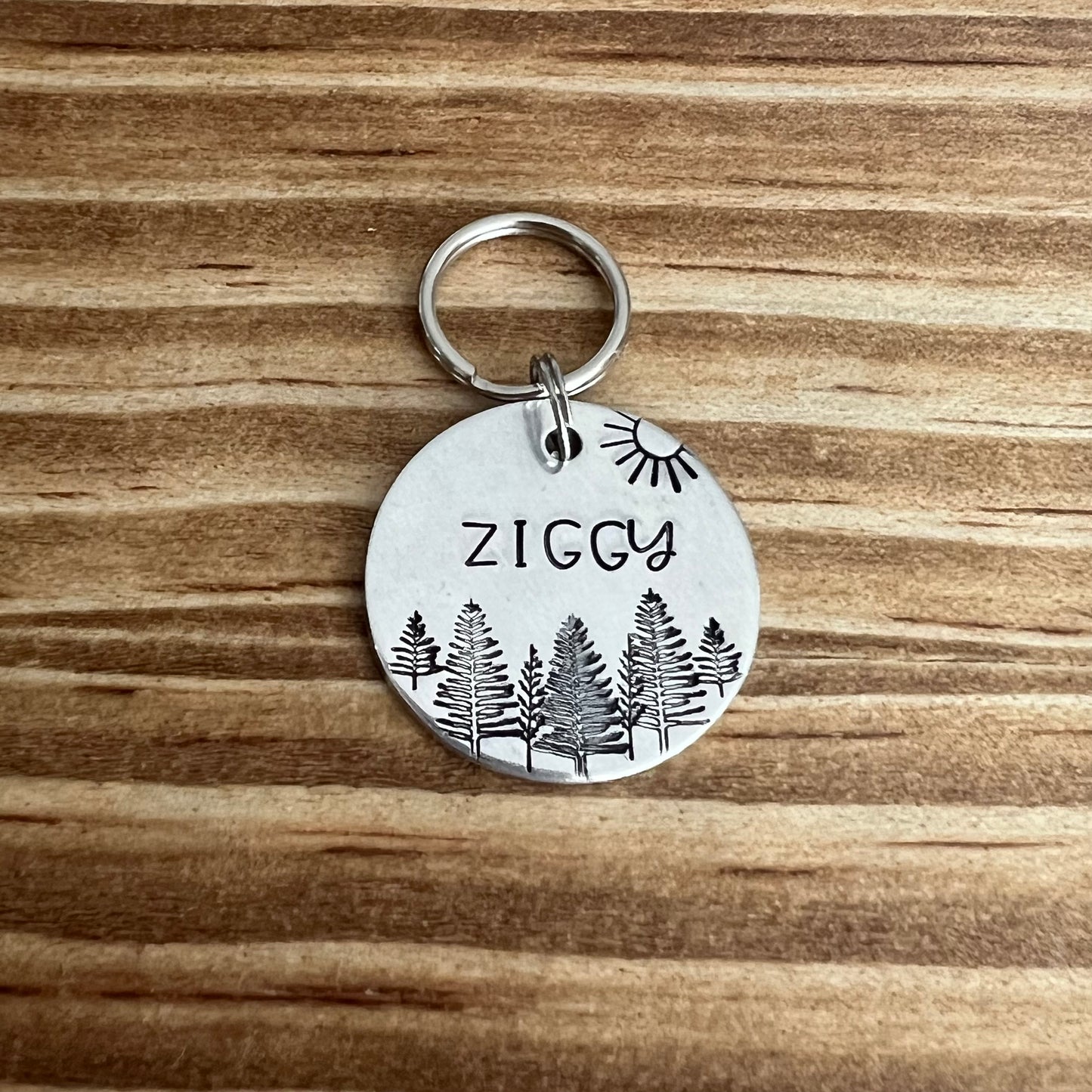 Hand Stamped Tag - Among the Trees