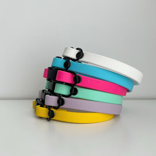 Non-Adjustable 3/8" Wide Biothane Collar