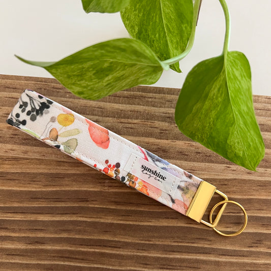 Key Fob / Wristlet Key Chain - Wild Grasses